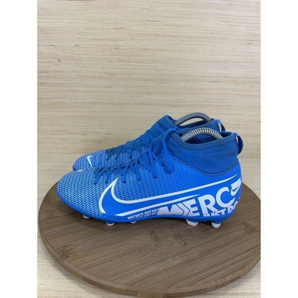 Nike Mercurial Superfly 7 Club MG Blue White Soccer Cleats Youth 6Y AT8150-414